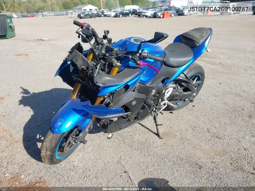 2016 Suzuki Gsx-S1000F VIN: JS1GT7CA2G2100287 Lot: 42227898