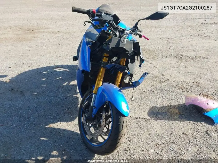 2016 Suzuki Gsx-S1000F VIN: JS1GT7CA2G2100287 Lot: 42227898
