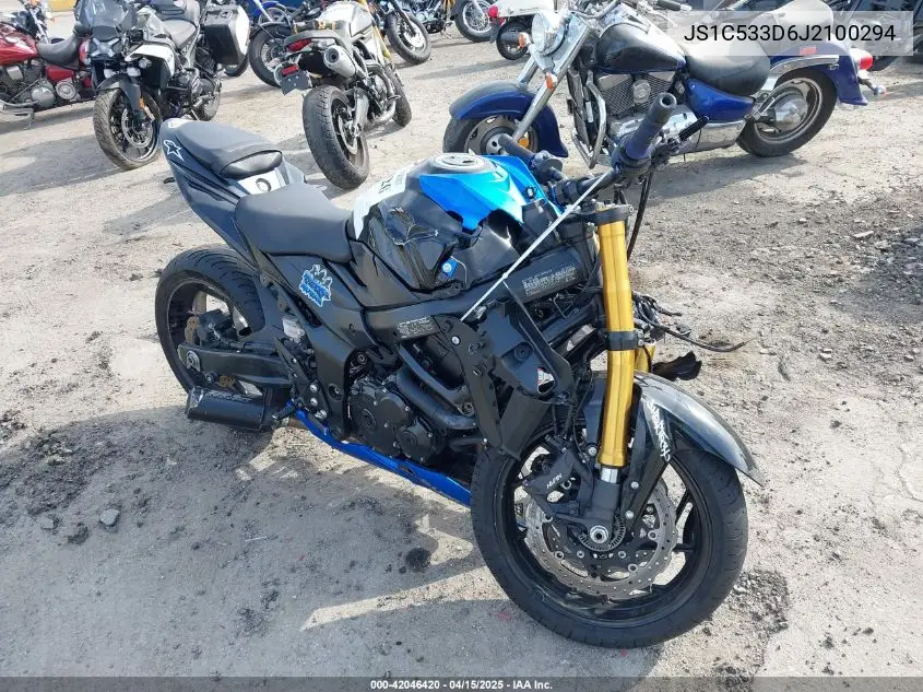 2018 Suzuki Gsx-S750 M/Z VIN: JS1C533D6J2100294 Lot: 42046420