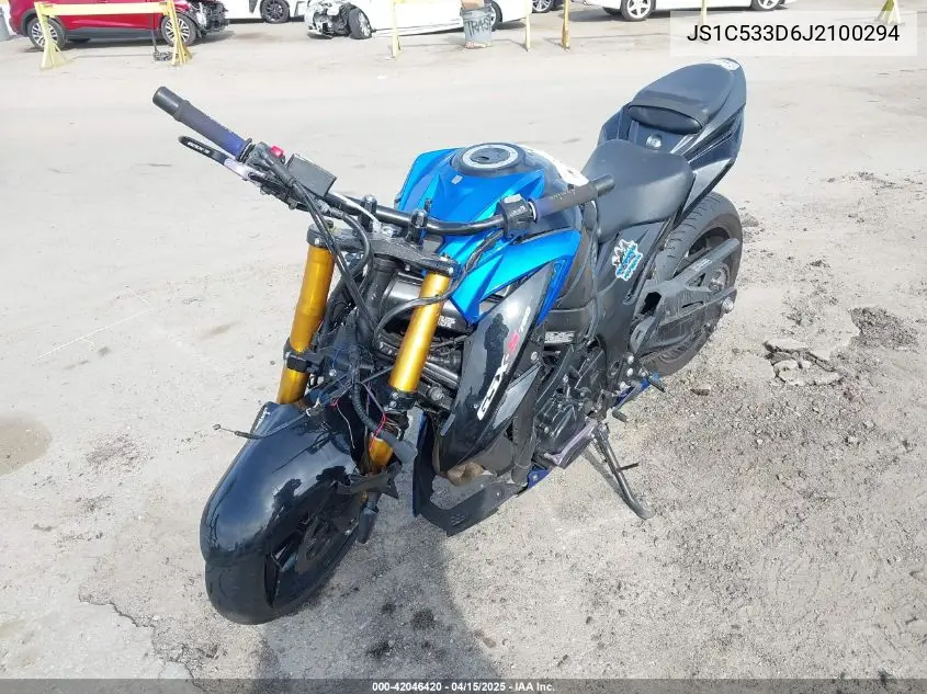 2018 Suzuki Gsx-S750 M/Z VIN: JS1C533D6J2100294 Lot: 42046420