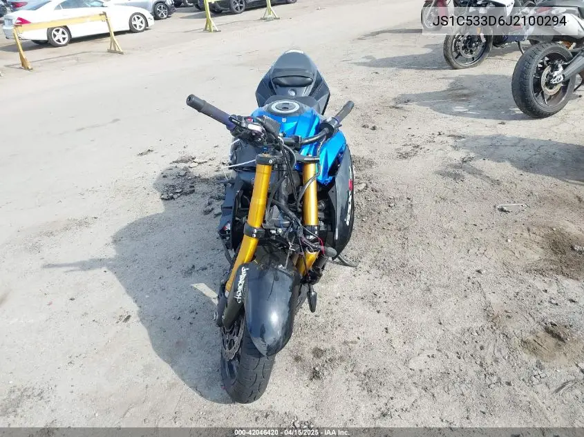 2018 Suzuki Gsx-S750 M/Z VIN: JS1C533D6J2100294 Lot: 42046420