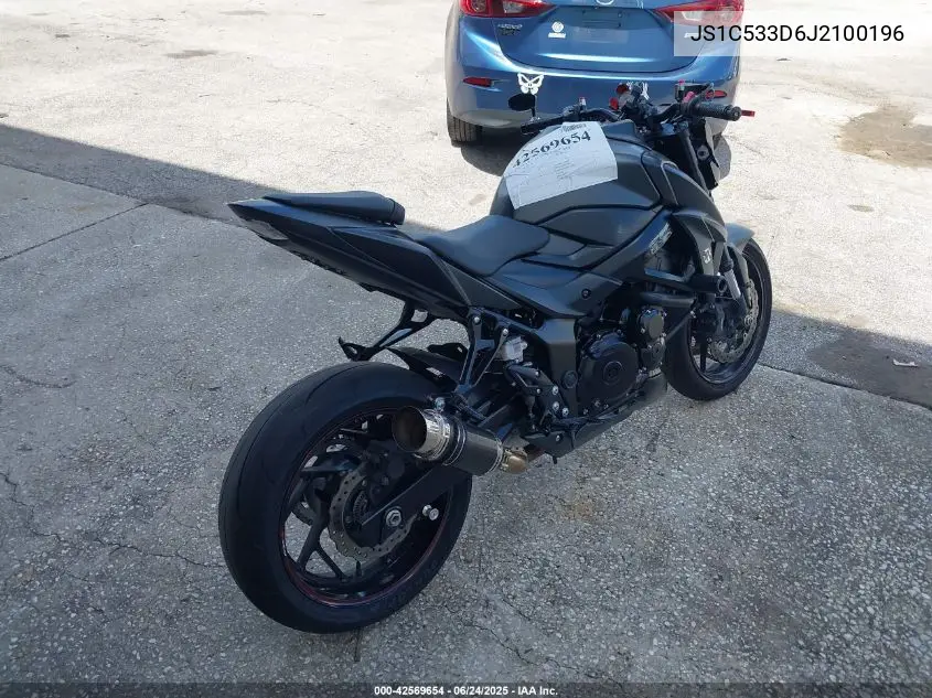 2018 Suzuki Gsx-S750 M/Z VIN: JS1C533D6J2100196 Lot: 42569654