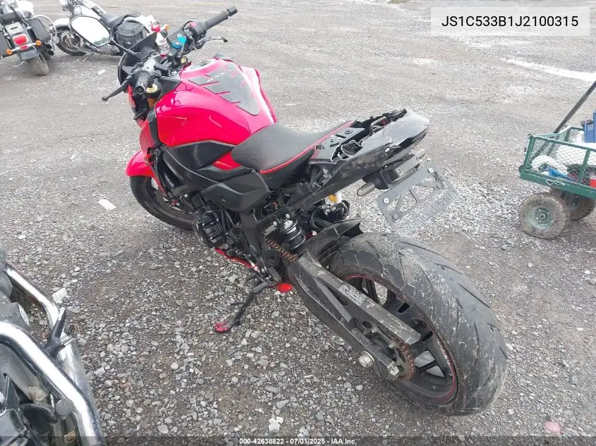 2018 Suzuki Gsx-S750 M/Z VIN: JS1C533B1J2100315 Lot: 42638822