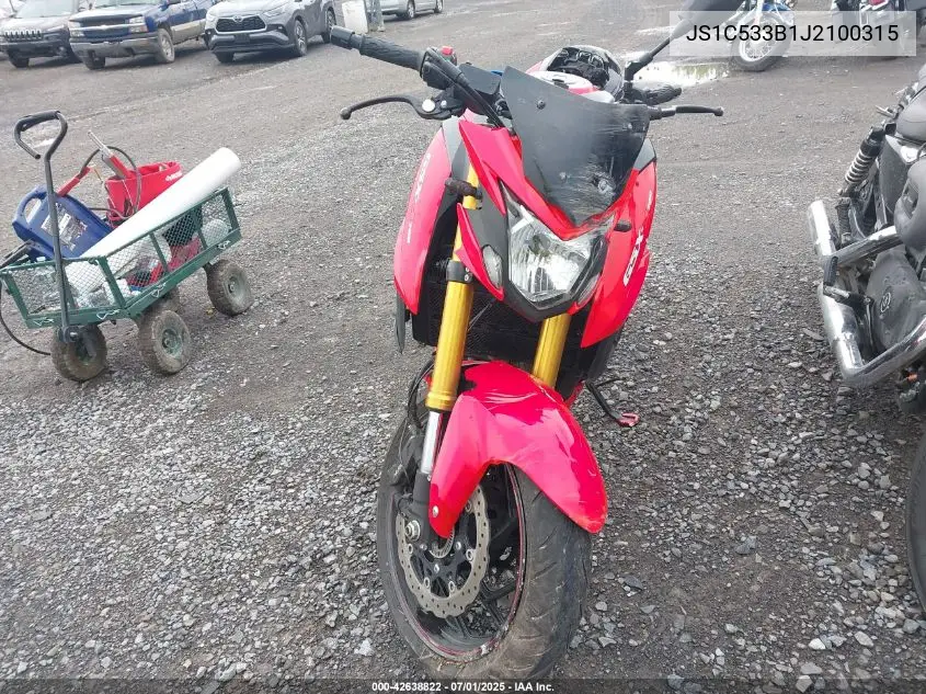 2018 Suzuki Gsx-S750 M/Z VIN: JS1C533B1J2100315 Lot: 42638822