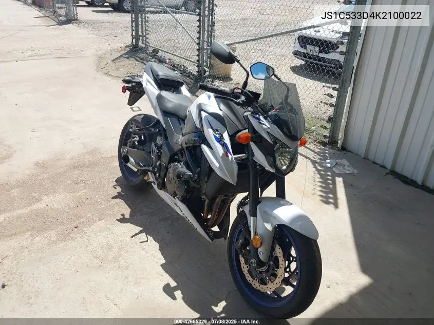 2019 Suzuki Gsx-S750 M/Z VIN: JS1C533D4K2100022 Lot: 42665329