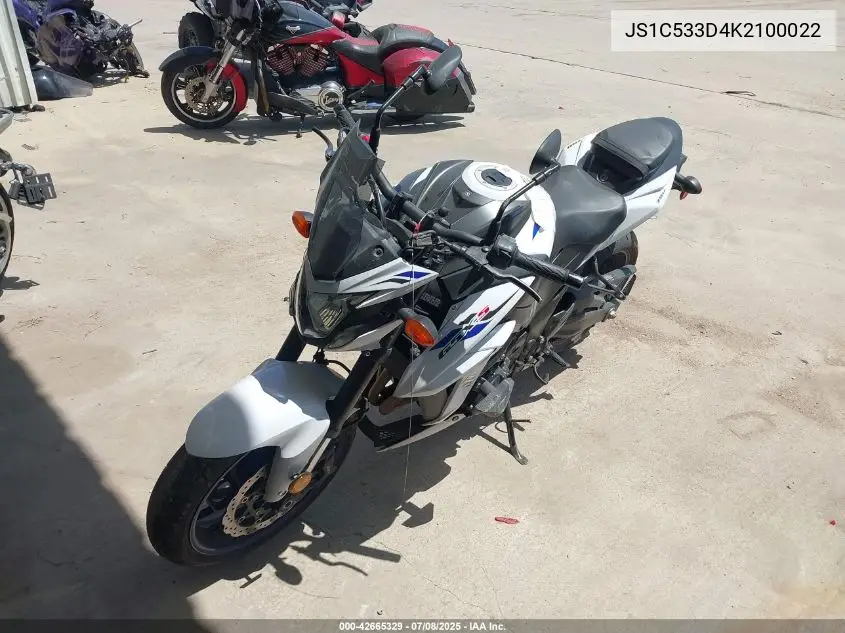 2019 Suzuki Gsx-S750 M/Z VIN: JS1C533D4K2100022 Lot: 42665329