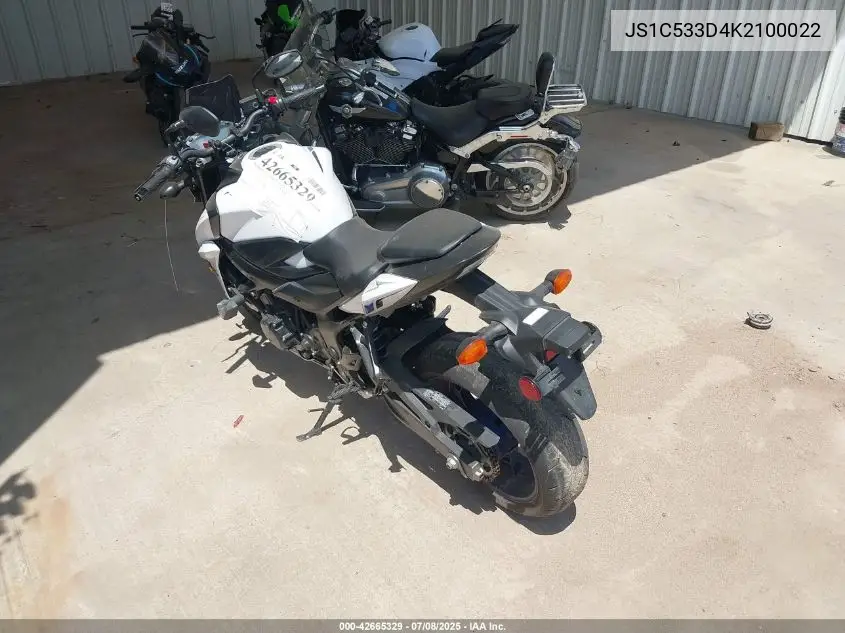 2019 Suzuki Gsx-S750 M/Z VIN: JS1C533D4K2100022 Lot: 42665329
