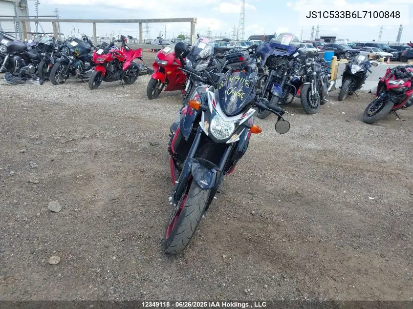 2020 Suzuki Gsx-S750 M/Z VIN: JS1C533B6L7100848 Lot: 12349118