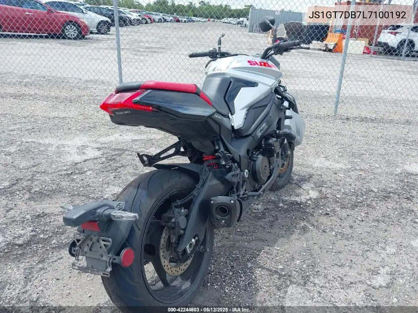 2020 Suzuki Gsx-S 1000Sm VIN: JS1GT7DB7L7100192 Lot: 42244603