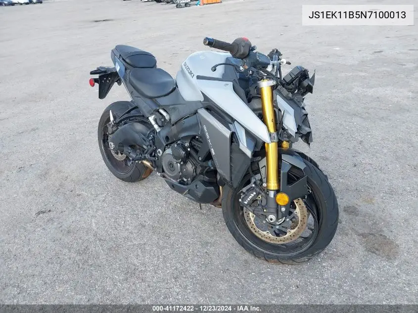 2022 Suzuki Gsx-S1000 A VIN: JS1EK11B5N7100013 Lot: 41172422