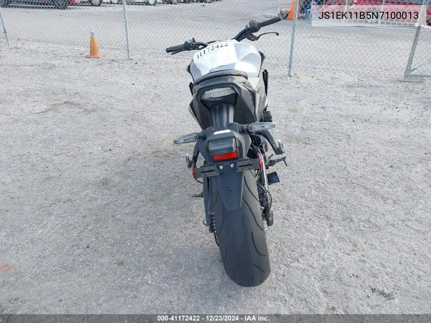 2022 Suzuki Gsx-S1000 A VIN: JS1EK11B5N7100013 Lot: 41172422