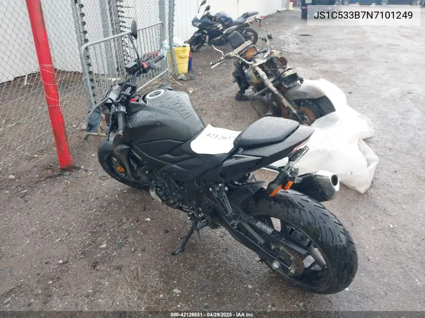 2022 Suzuki Gsx-S750 M/Z VIN: JS1C533B7N7101249 Lot: 42126551