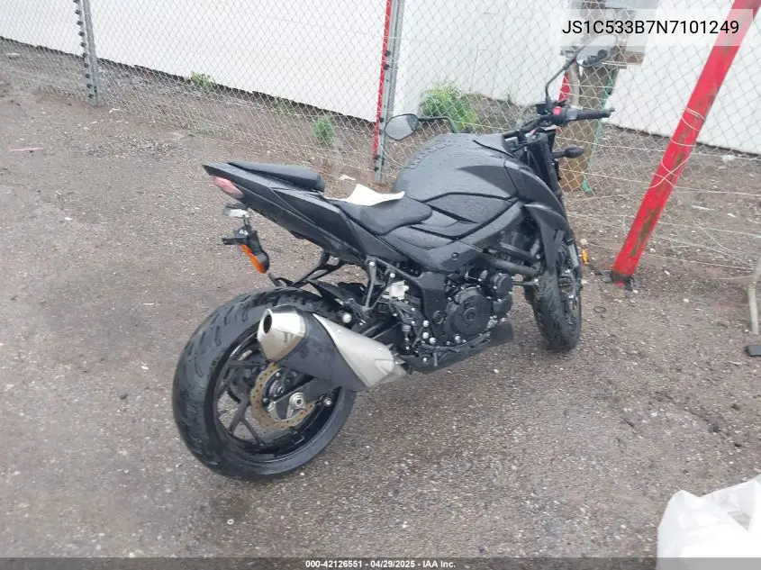 2022 Suzuki Gsx-S750 M/Z VIN: JS1C533B7N7101249 Lot: 42126551