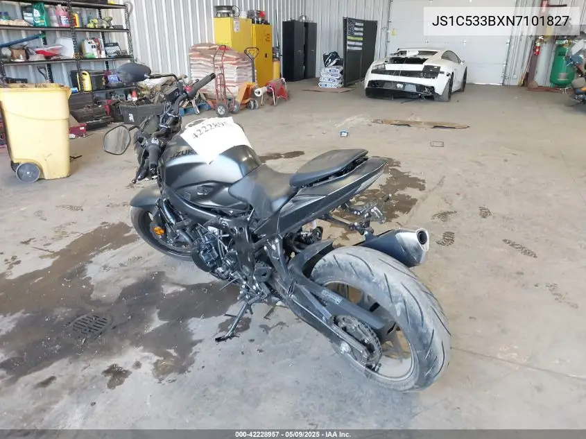 2022 Suzuki Gsx-S750 M/Z VIN: JS1C533BXN7101827 Lot: 42228957