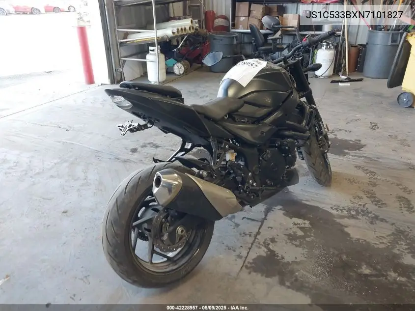 2022 Suzuki Gsx-S750 M/Z VIN: JS1C533BXN7101827 Lot: 42228957