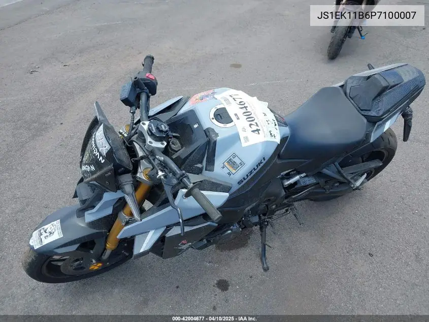 2023 Suzuki Gsx-S1000 A VIN: JS1EK11B6P7100007 Lot: 42004677