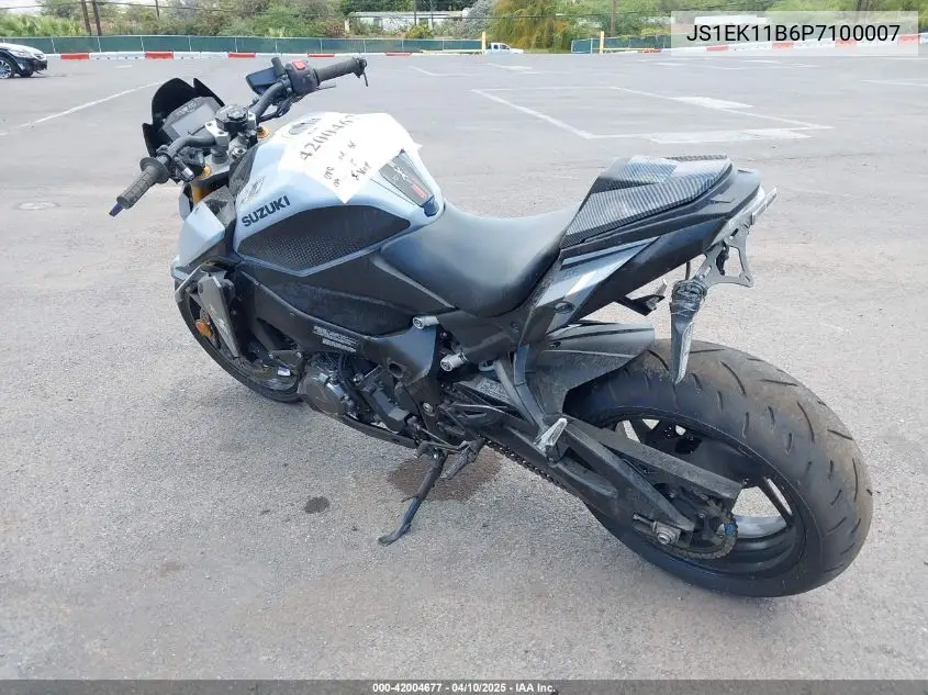 2023 Suzuki Gsx-S1000 A VIN: JS1EK11B6P7100007 Lot: 42004677