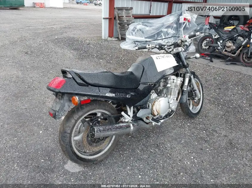 1993 Suzuki Gsx1100 G VIN: JS1GV74G6P2100905 Lot: 42707453