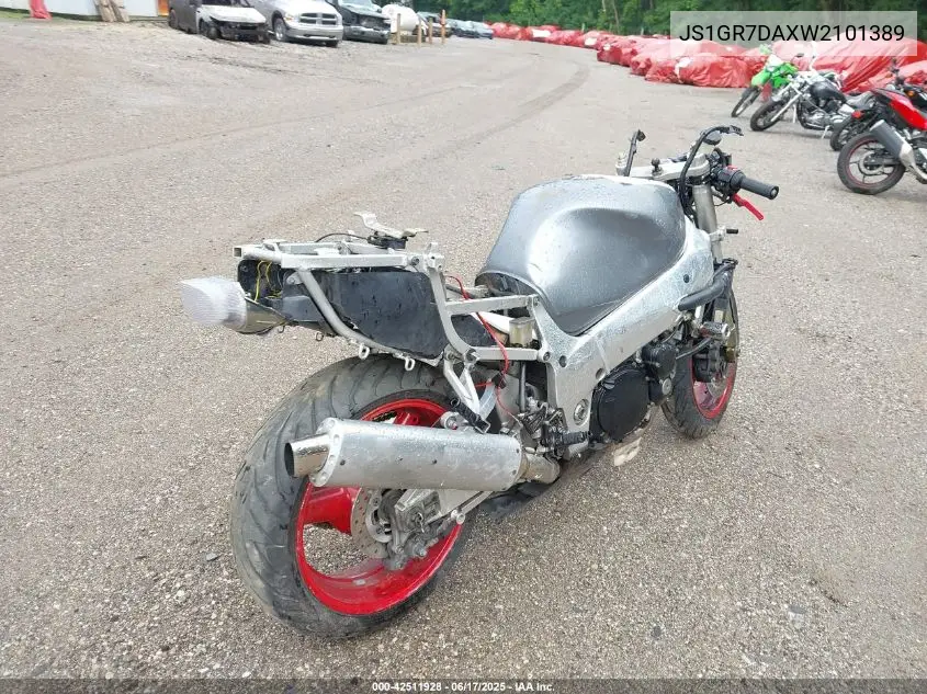 1998 Suzuki Gsx-R750 VIN: JS1GR7DAXW2101389 Lot: 42511928