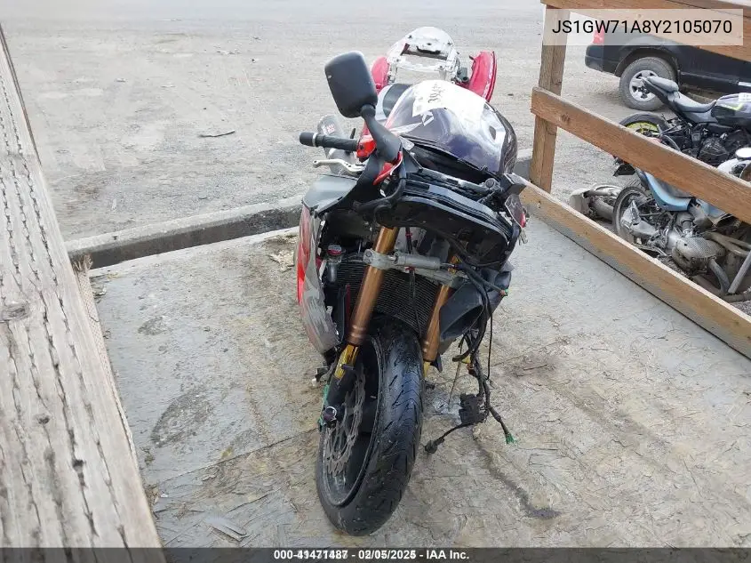 2000 Suzuki Gsx1300 R VIN: JS1GW71A8Y2105070 Lot: 41471487
