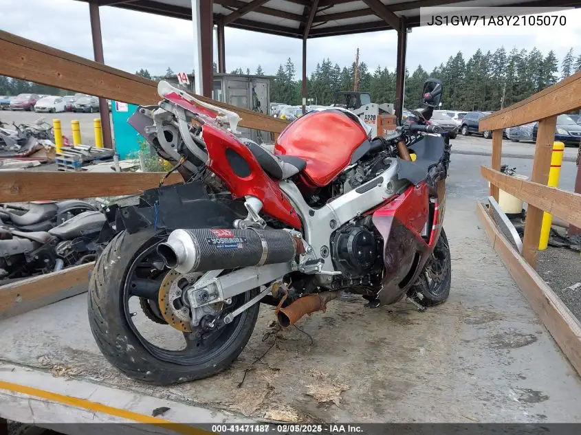 2000 Suzuki Gsx1300 R VIN: JS1GW71A8Y2105070 Lot: 41471487
