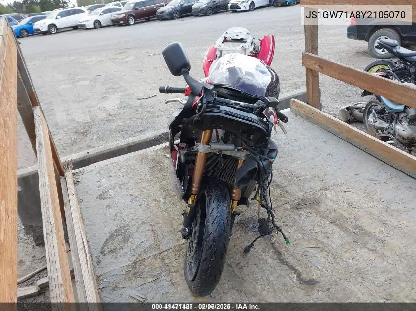 2000 Suzuki Gsx1300 R VIN: JS1GW71A8Y2105070 Lot: 41471487