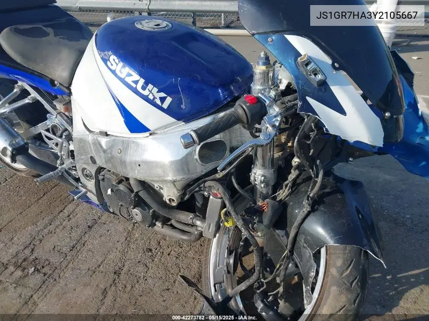 2000 Suzuki Gsx-R750 VIN: JS1GR7HA3Y2105667 Lot: 42273782