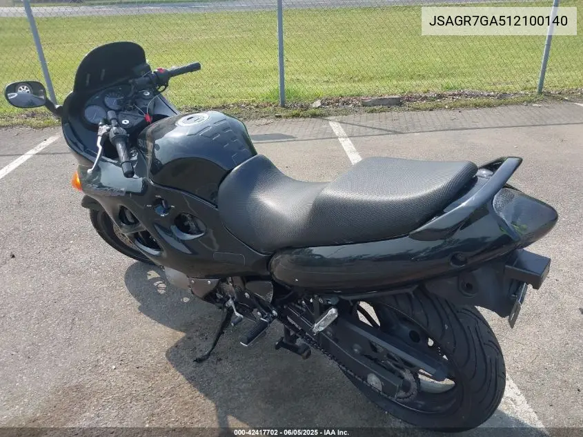 2001 Suzuki Gsx750 F VIN: JSAGR7GA512100140 Lot: 42417702