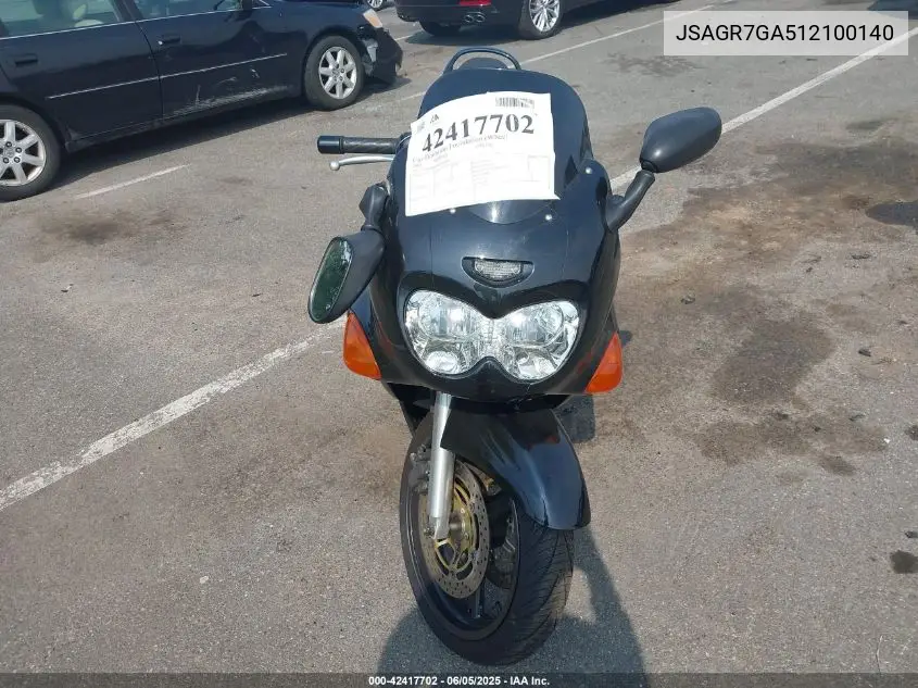 2001 Suzuki Gsx750 F VIN: JSAGR7GA512100140 Lot: 42417702
