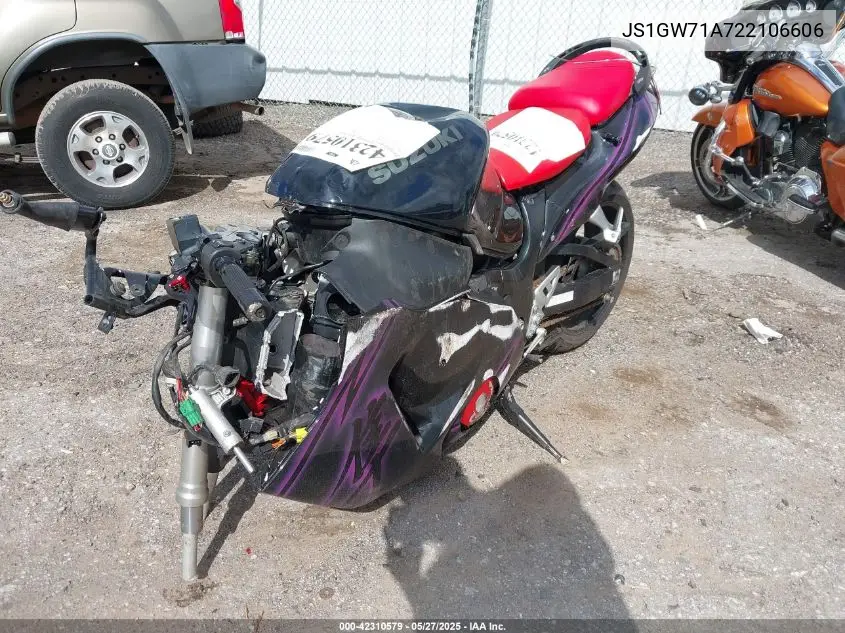 2002 Suzuki Gsx1300 R VIN: JS1GW71A722106606 Lot: 42310579