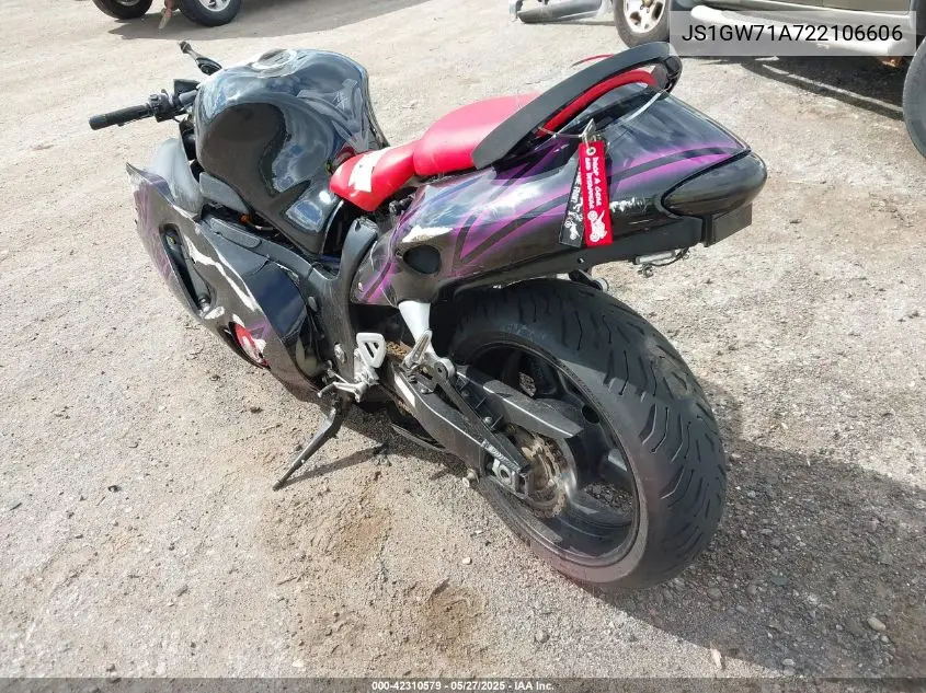 2002 Suzuki Gsx1300 R VIN: JS1GW71A722106606 Lot: 42310579