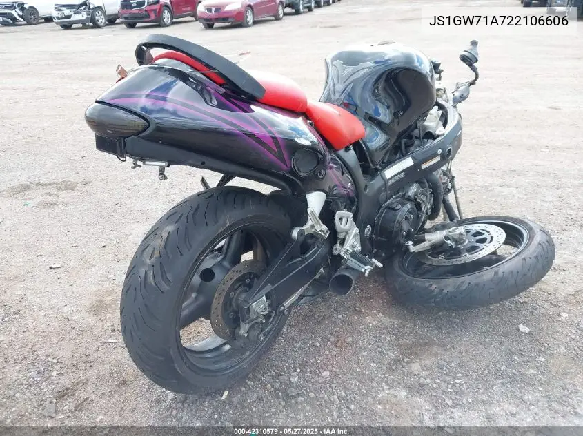 2002 Suzuki Gsx1300 R VIN: JS1GW71A722106606 Lot: 42310579