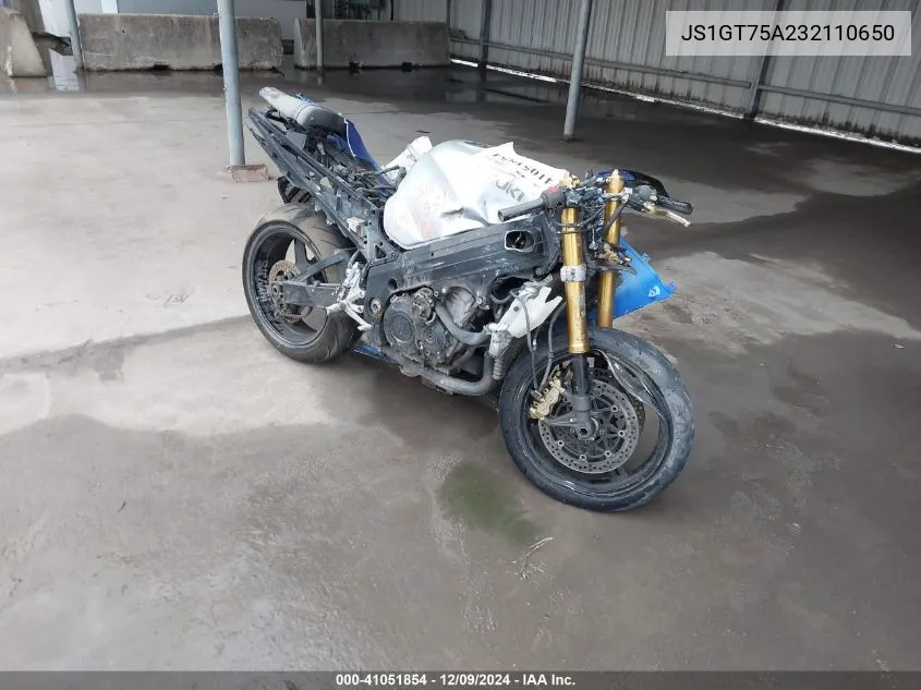 2003 Suzuki Gsx-R1000 VIN: JS1GT75A232110650 Lot: 41051854