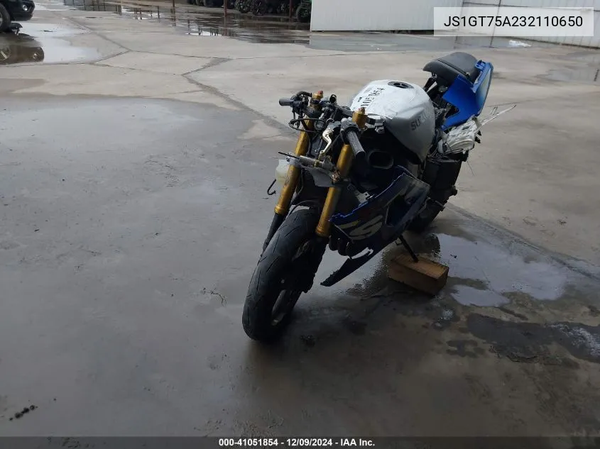 2003 Suzuki Gsx-R1000 VIN: JS1GT75A232110650 Lot: 41051854