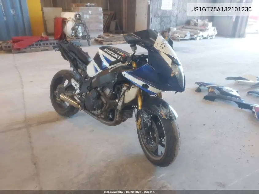 2003 Suzuki Gsx-R1000 VIN: JS1GT75A132101230 Lot: 42538067