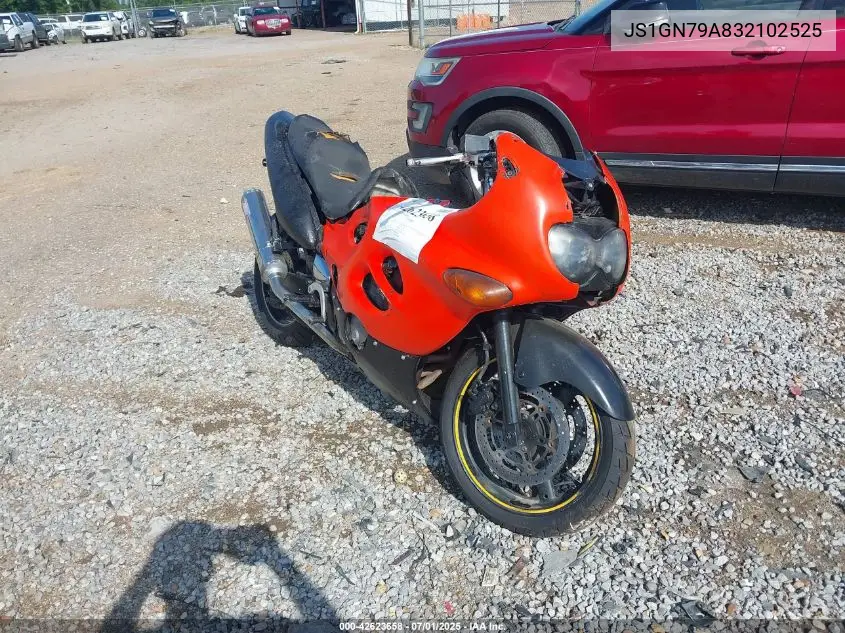 2003 Suzuki Gsx600 F VIN: JS1GN79A832102525 Lot: 42623658
