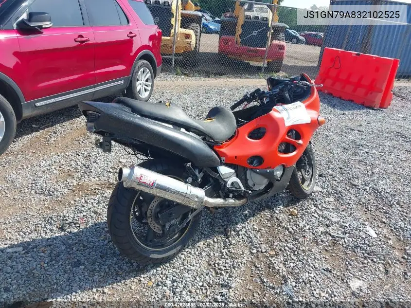 2003 Suzuki Gsx600 F VIN: JS1GN79A832102525 Lot: 42623658