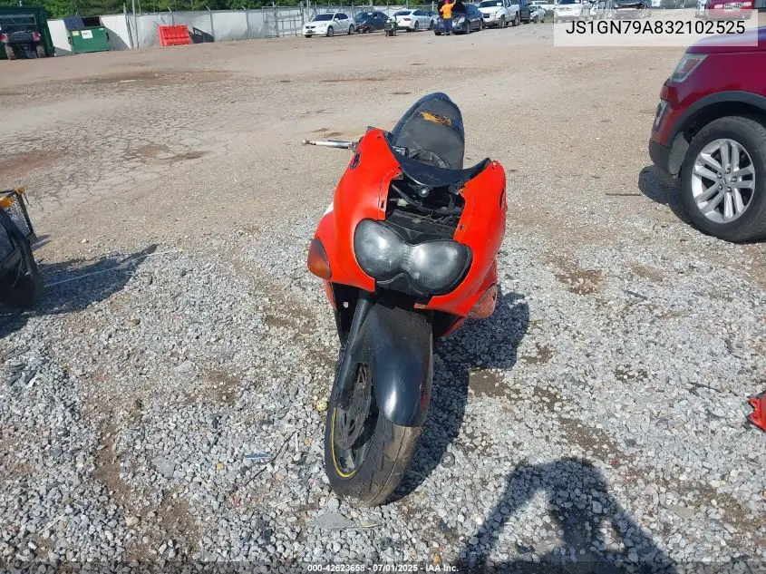 2003 Suzuki Gsx600 F VIN: JS1GN79A832102525 Lot: 42623658