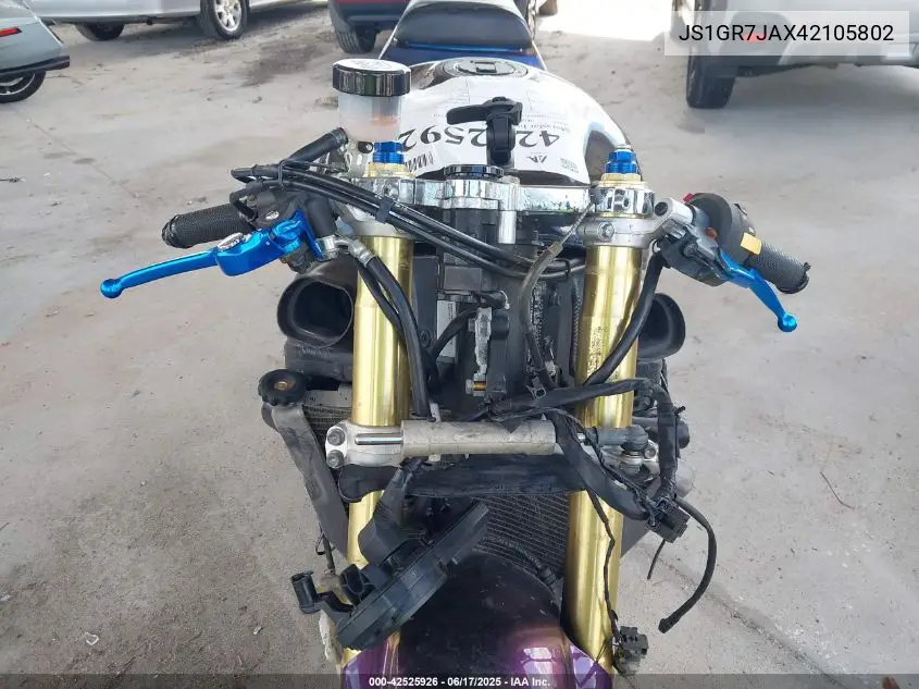 2004 Suzuki Gsx-R750 K VIN: JS1GR7JAX42105802 Lot: 42525926