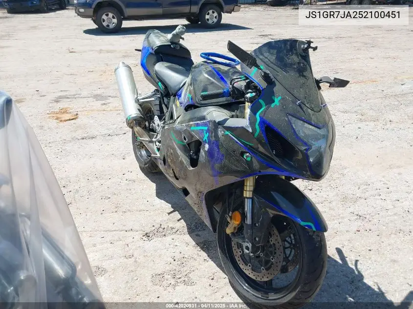 2005 Suzuki Gsx-R750 K VIN: JS1GR7JA252100451 Lot: 42020931