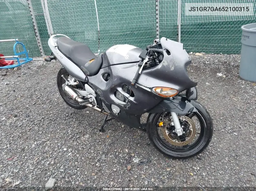 2005 Suzuki Gsx750 F VIN: JS1GR7GA652100315 Lot: 42376463