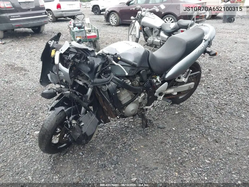 2005 Suzuki Gsx750 F VIN: JS1GR7GA652100315 Lot: 42376463