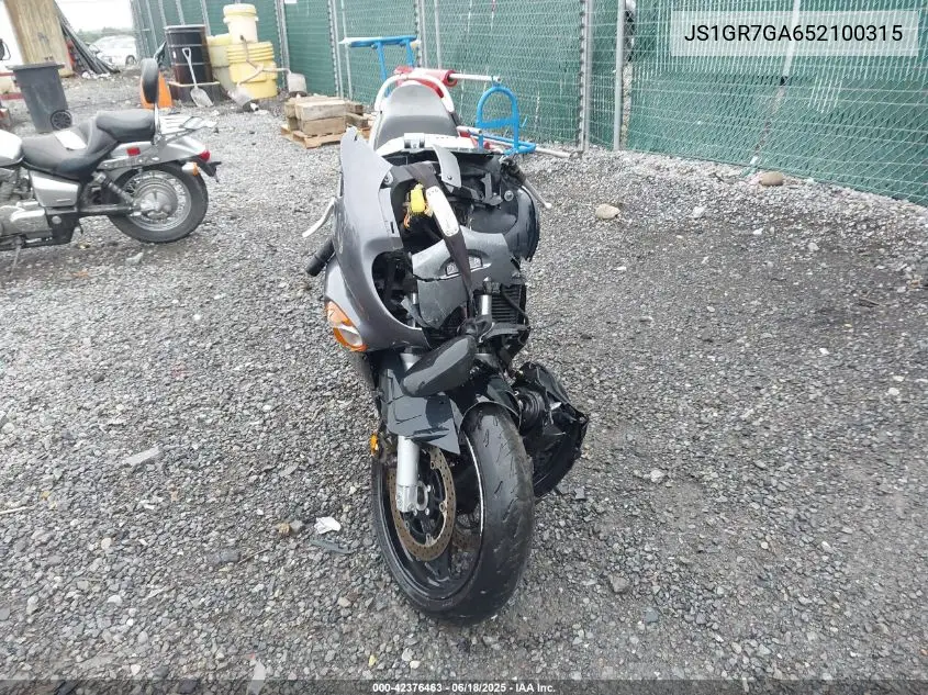 2005 Suzuki Gsx750 F VIN: JS1GR7GA652100315 Lot: 42376463