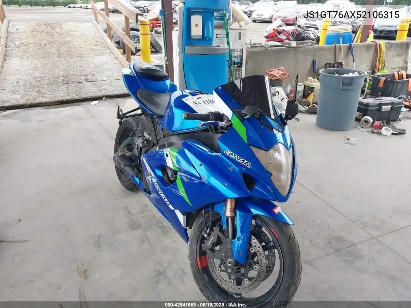 2005 Suzuki Gsx-R1000 VIN: JS1GT76AX52106315 Lot: 42541865