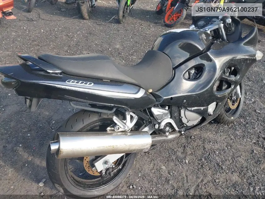 2006 Suzuki Gsx600 F VIN: JS1GN79A962100237 Lot: 40066379