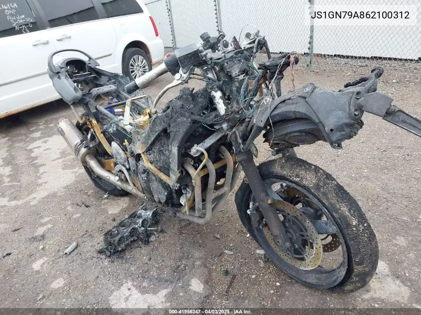 2006 Suzuki Gsx600 F VIN: JS1GN79A862100312 Lot: 41956347