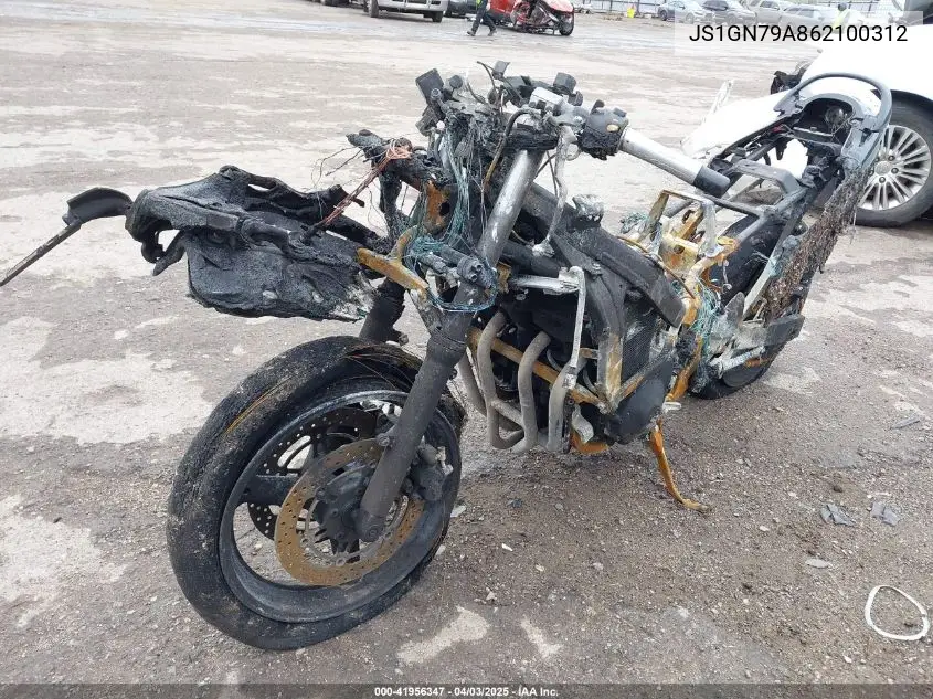 2006 Suzuki Gsx600 F VIN: JS1GN79A862100312 Lot: 41956347
