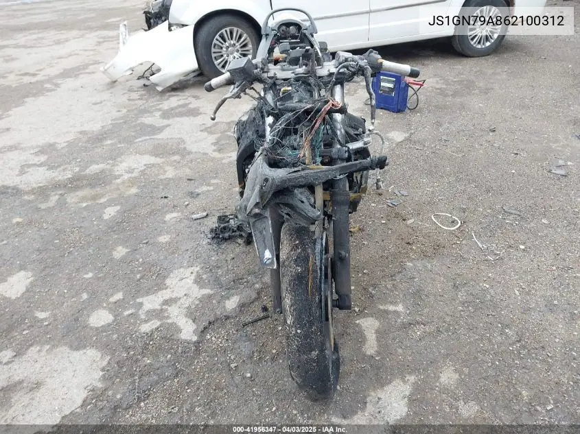 2006 Suzuki Gsx600 F VIN: JS1GN79A862100312 Lot: 41956347