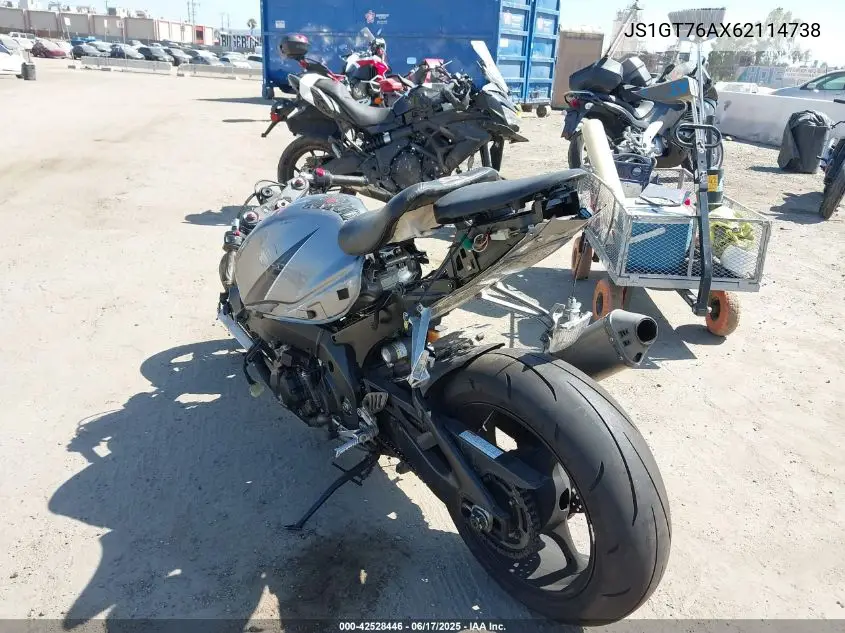 2006 Suzuki Gsx-R1000 VIN: JS1GT76AX62114738 Lot: 42528446