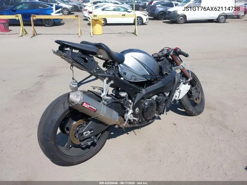 2006 Suzuki Gsx-R1000 VIN: JS1GT76AX62114738 Lot: 42528446